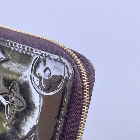 LOUIS VUITTON Amarante Vernis Zippy Coin Purse Card Wallet Purple - Picture 6 of 14